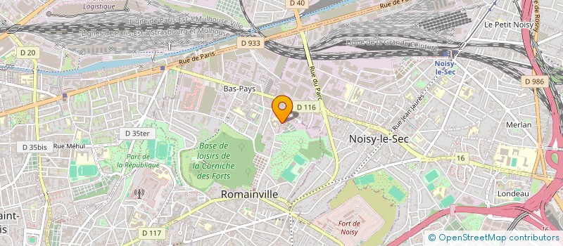 localisation de l'entreprise LEAD PARTNER à ROMAINVILLE