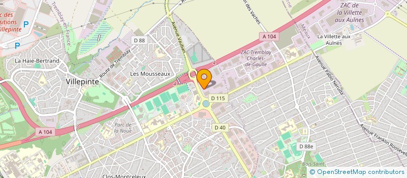 localisation de l'entreprise LEAD TRANS COLIS à VILLEPINTE