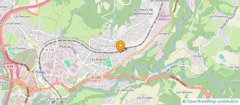localisation de l'entreprise LEADACTIV à ARGONAY