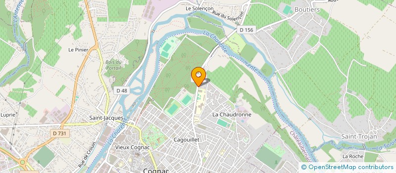 localisation de l'entreprise LEADER à COGNAC