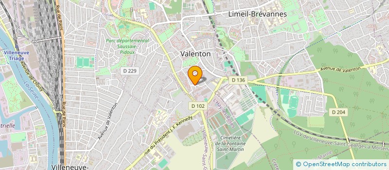 localisation de l'entreprise LEADER à VALENTON