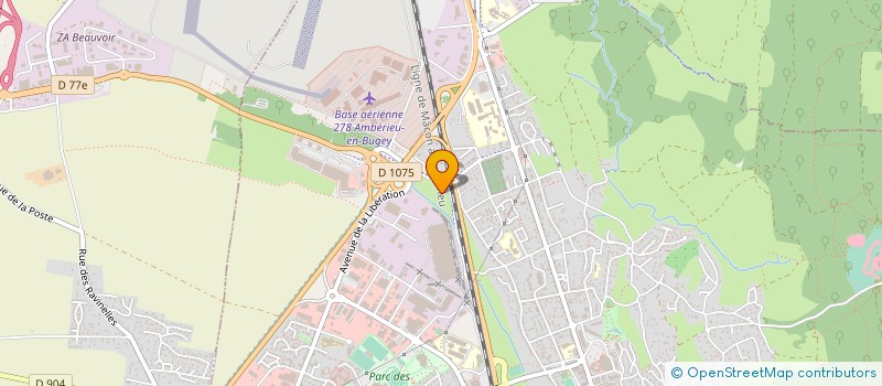 localisation de l'entreprise LEADER BAT  AMBERIEU-EN-BUGEY