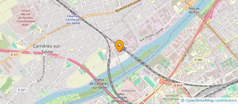 localisation de l'entreprise LEADER BATI 78 à CARRIERES-SUR-SEINE