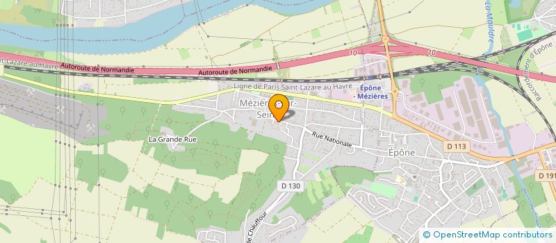 localisation de l'entreprise LEADER BATIMENT  MEZIERES-SUR-SEINE