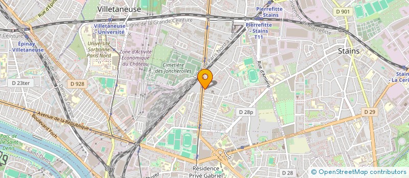 localisation de l'entreprise LEADER BTP  PIERREFITTE-SUR-SEINE