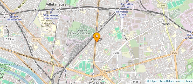 localisation de l'entreprise LEADER BTP à PIERREFITTE-SUR-SEINE