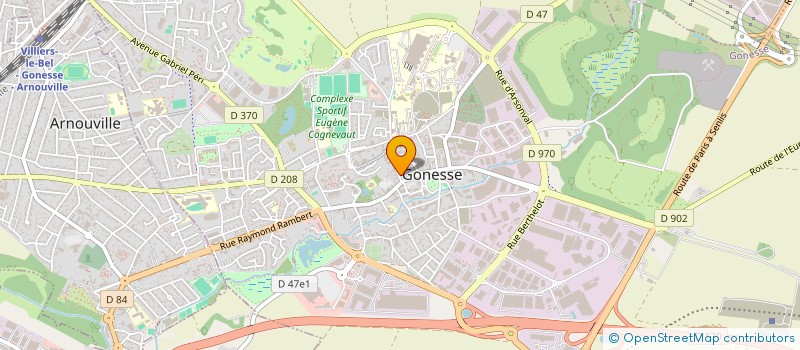 localisation de l'entreprise LEADER COFFRAGE à GONESSE