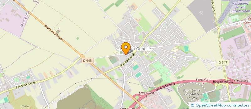 localisation de l'entreprise LEADER FACADE  BETHUNE