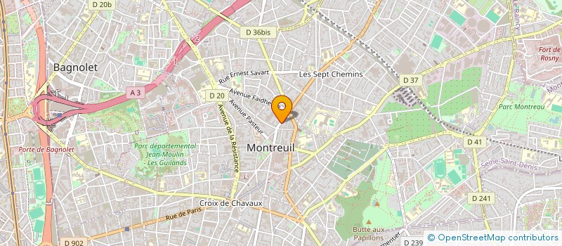 localisation de l'entreprise LEADER FIRST SECURITE à MONTREUIL