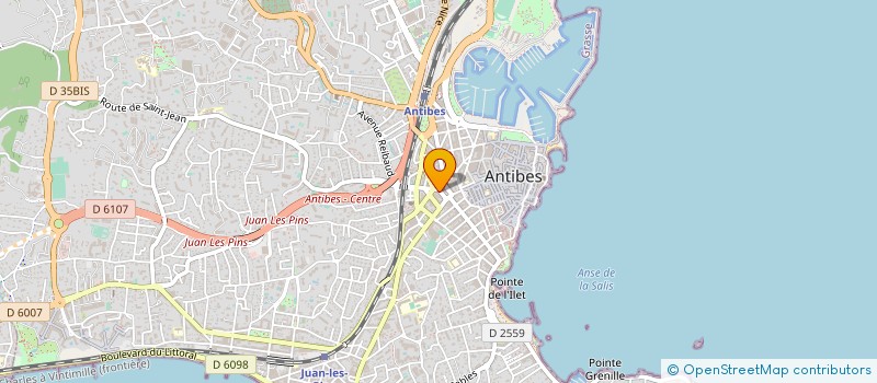 localisation de l'entreprise LEADER IMMO à ANTIBES