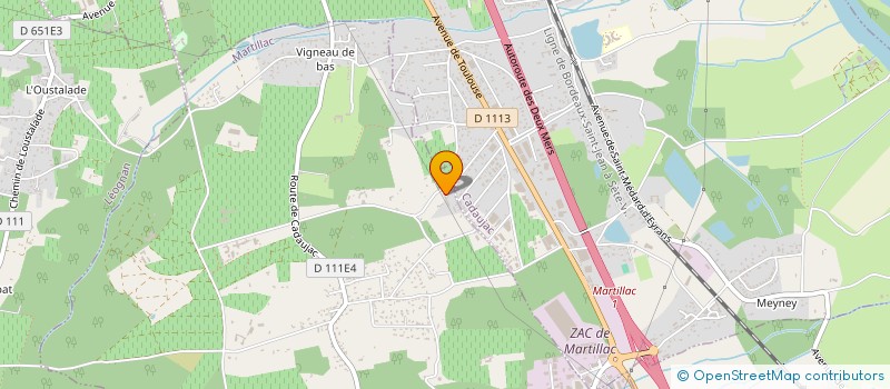 localisation de l'entreprise LEADER INVEST  MARTILLAC