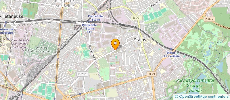 localisation de l'entreprise LEADER NEGOCE  STAINS