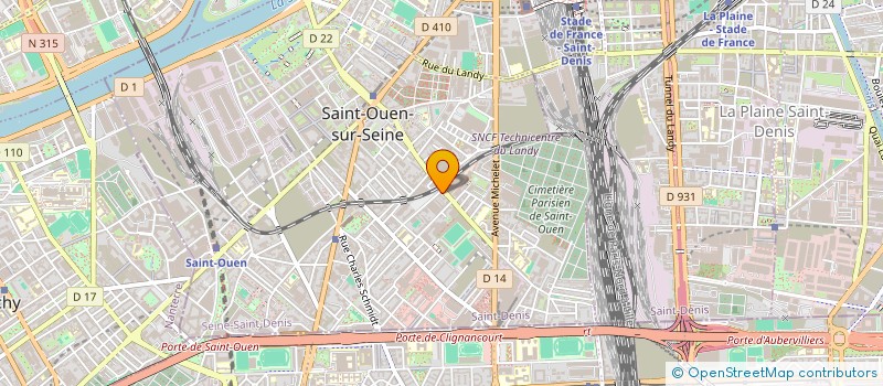 localisation de l'entreprise LEADER'S à SAINT-OUEN-SUR-SEINE