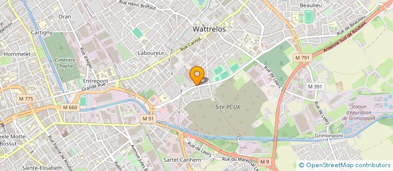 localisation de l'entreprise LEADER'S  WATTRELOS