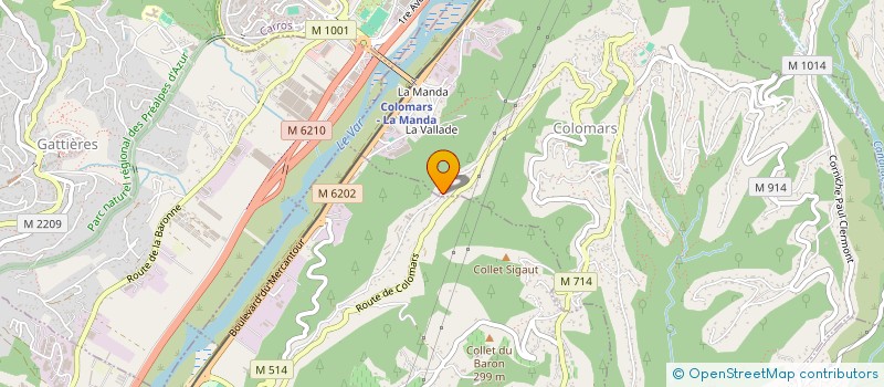 localisation de l'entreprise LEADER SECURITE COTE D'AZUR à COLOMARS