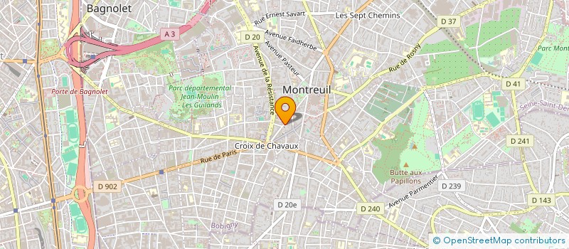 localisation de l'entreprise LEADER TRANS à MONTREUIL
