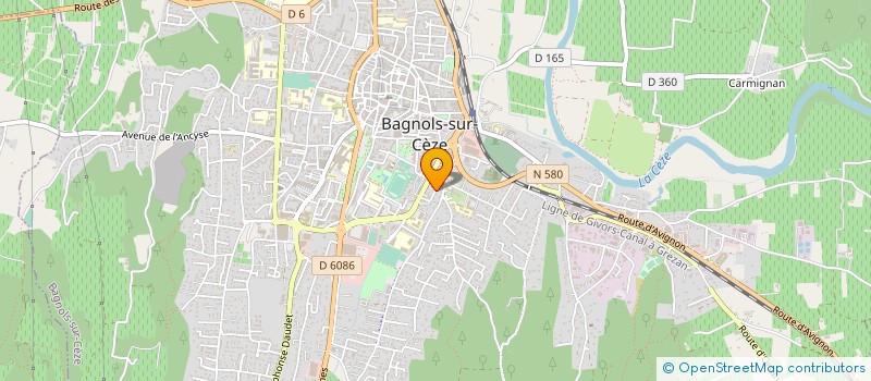 localisation de l'entreprise LEADERCOM  BAGNOLS-SUR-CEZE