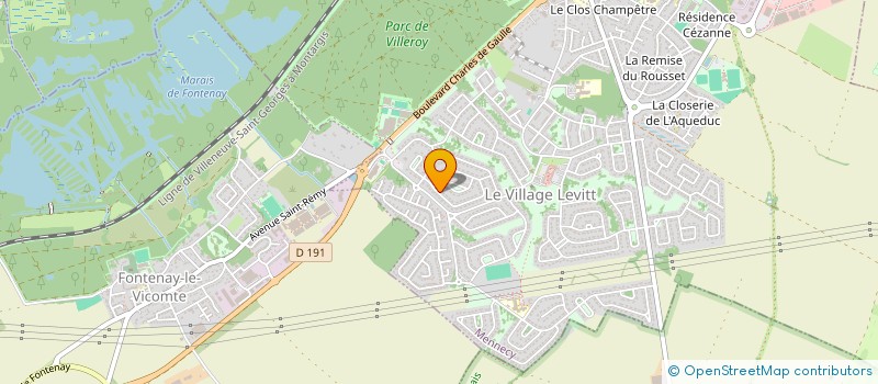 localisation de l'entreprise LEADERPRO à MENNECY