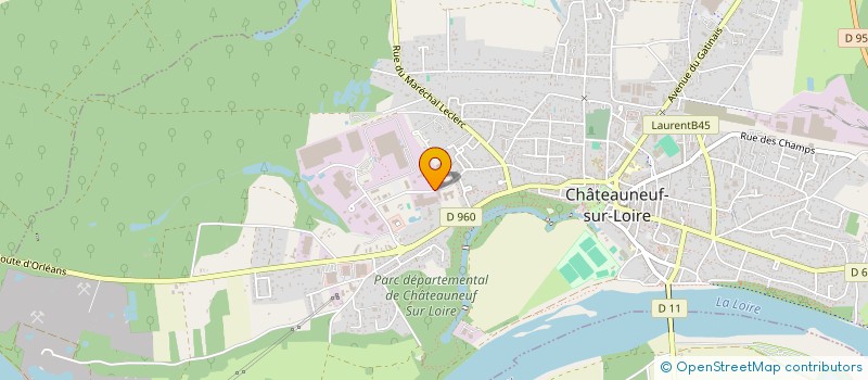 localisation de l'entreprise LEADERSBAT à CHATEAUNEUF-SUR-LOIRE