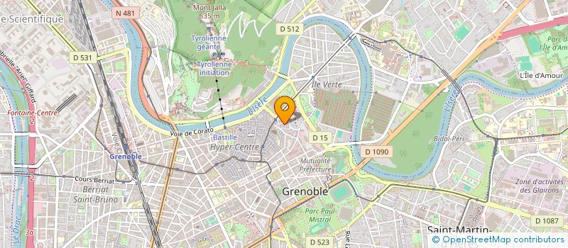 localisation de l'entreprise LEADSERV à GRENOBLE