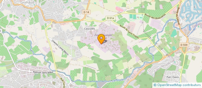 localisation de l'entreprise LEADSLED à GRIMAUD