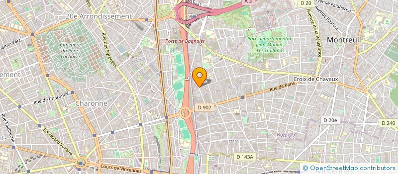 localisation de l'entreprise LEADTH à BAGNOLET
