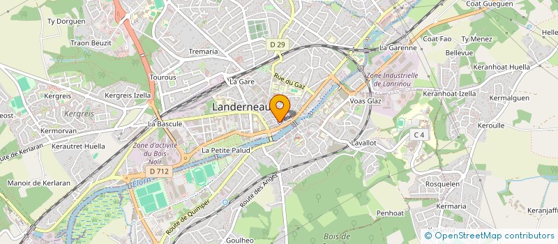 localisation de l'entreprise LEAF  LANDERNEAU