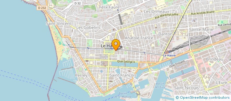 localisation de l'entreprise LEAF à LE HAVRE