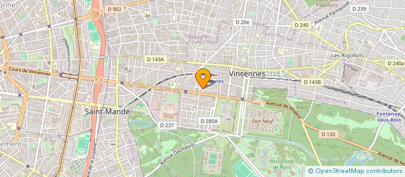 localisation de l'entreprise LEAFAR à VINCENNES