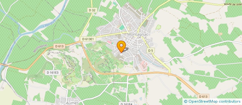 localisation de l'entreprise LEAFAS  MONTAGNAC