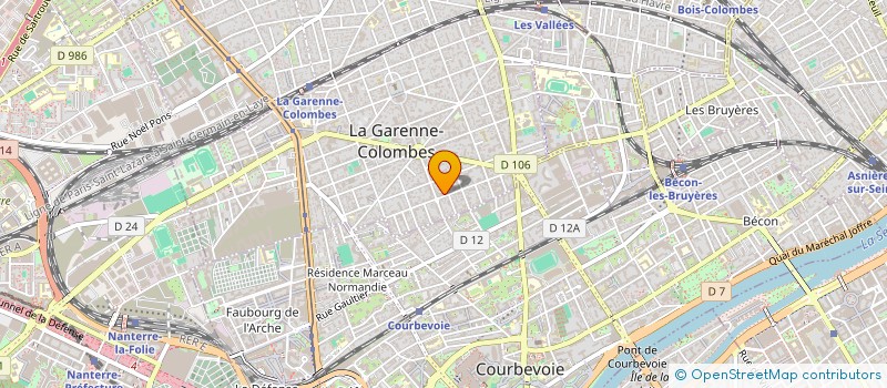 localisation de l'entreprise LEAGO à LA GARENNE-COLOMBES