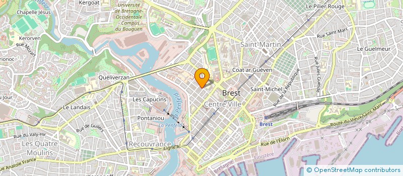 localisation de l'entreprise LEAGUI à BREST