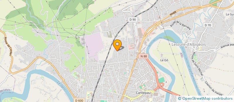 localisation de l'entreprise LEAHPAR à ALBI