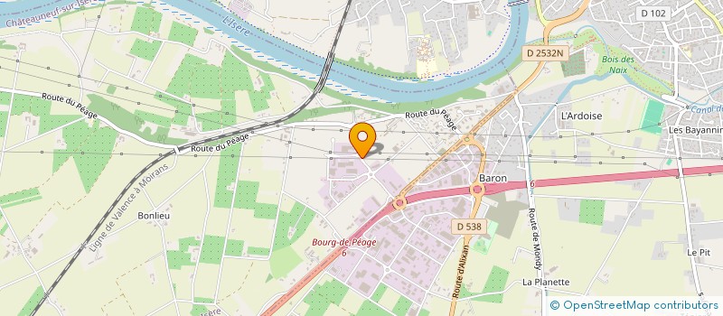 localisation de l'entreprise LEAL  CHATEAUNEUF-SUR-ISERE