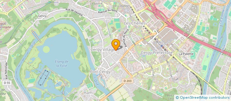 localisation de l'entreprise LEALNA  CERGY