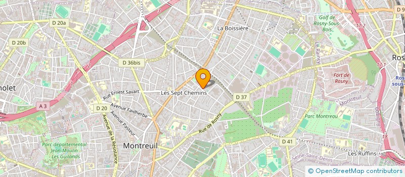 localisation de l'entreprise LEALTAD à MONTREUIL