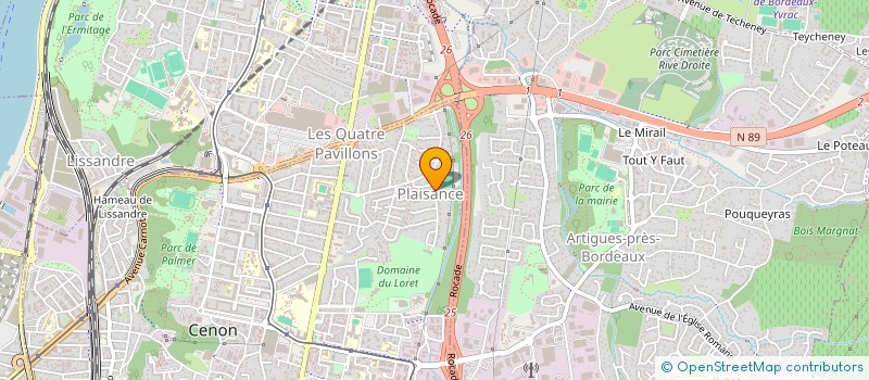 localisation de l'entreprise LEAM à CENON