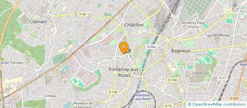 localisation de l'entreprise LEAM à FONTENAY-AUX-ROSES