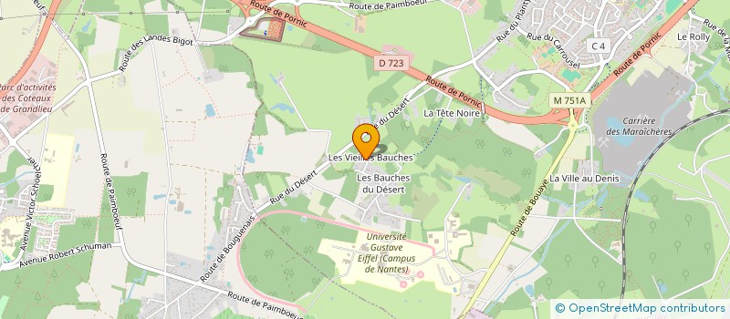 localisation de l'entreprise LEAM à BOUGUENAIS