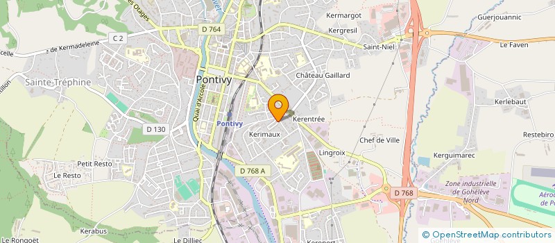 localisation de l'entreprise LEAM  PONTIVY