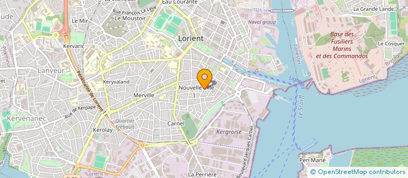 localisation de l'entreprise LEAM DIFFUSION à LORIENT