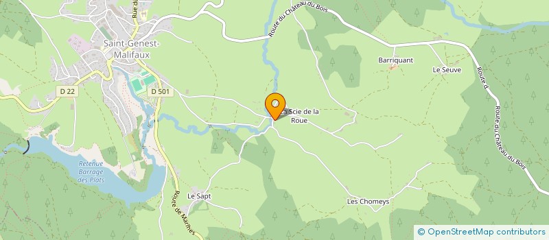 localisation de l'entreprise LEAM IMMO  SAINT-GENEST-MALIFAUX