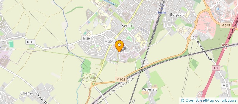 localisation de l'entreprise LEAM ORCHIES  SECLIN