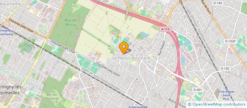 localisation de l'entreprise LEAMAT INVEST  LE PLESSIS-BOUCHARD