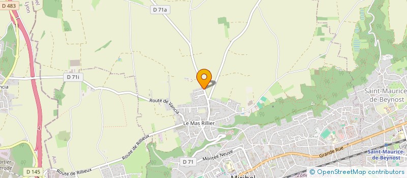 localisation de l'entreprise LEAMAX à MIRIBEL