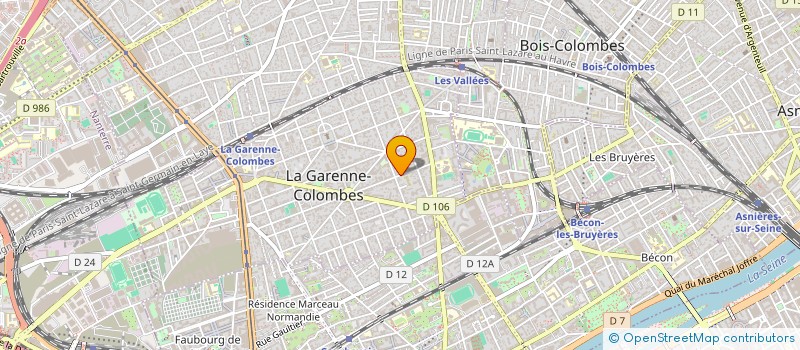 localisation de l'entreprise LEAMAX CONSEIL à LA GARENNE-COLOMBES