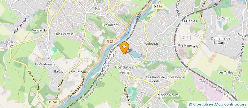 localisation de l'entreprise LEAMELIE  CONDAT-SUR-VIENNE