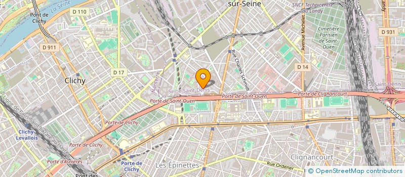 localisation de l'entreprise LEANA à SAINT-OUEN-SUR-SEINE