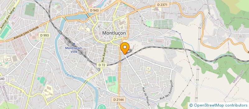 localisation de l'entreprise LEANDER à MONTLUCON