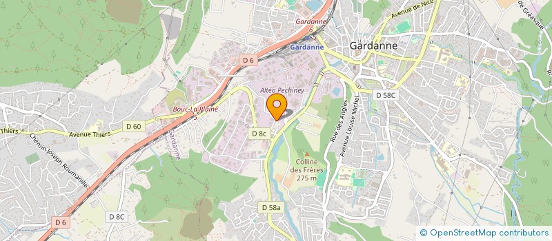 localisation de l'entreprise LEANDRO GIULIA  GARDANNE
